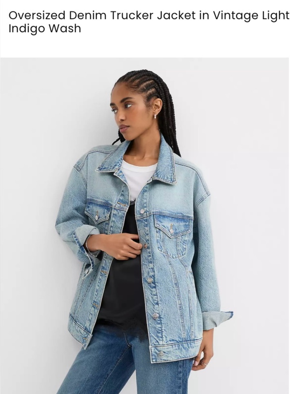 LOFT Light Blue Denim Jacket Medium - Picture 4 of 5